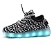 Eden Babe Breathable Light Up Shoes USB Sneakers for Kids Boys Girls