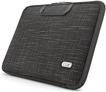 Cozistyle Natural Linen SmartSleeve with Patented Smart CoolingPad system for Macbook 15 Pro (Carbon Black)