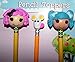 Lalaloopsy Mini Figure Pencil Toppers Set with 8 Figures and 8 Pets including Mittins, Jewel, Dot, Pillow, Bea and More!