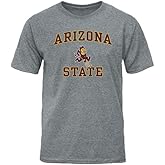 Barnesmith Arizona State University ASU Sun Devils Short-Sleeve T-Shirt, Spirit, Charcoal Grey, Small