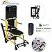 Happybuy Stair Climbing Wheelchair 350 lbs Motorized Stair Chair 200W Emergency Stair Climbing Chair 1.8 Mile/H Battery Powered Folding Crawler Climbing Chair Lift for Stairs