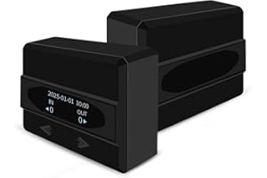 FOORIR Infrared Wireless People Counter-Bi-Directional Smart Visitor Counter, Battery Powered Door Counter, Easy to Use Traffic Counter, in and Out Display Customer Counters Sensor for Retail Stores.