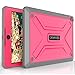 Google Nexus 9 Case - Poetic Google Nexus 9 Case [Revolution Series] - [Heavy Duty] [Dual Layer] [Screen Shield] Protective Hybrid Case with Built-In Screen Protector for Google Nexus 9 Pink/Gray (3 Year Manufacturer Warranty From Poetic)