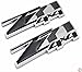 zorratin (2 pieces) Black Small Z71 4x4 Emblem Badge Plate with Chrome Base for GMC Chevy Silverado Sierra Tahoe Suburban Z71 4x4 Emblems OEM NEW 1500 2500 3500 Decal