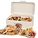 MVPOWER Metal Bread Box Bin Extra Large Capacity Bread Holder Organizer Multipurpose Food Storage Container for Loaves, Pastries and Cookies
