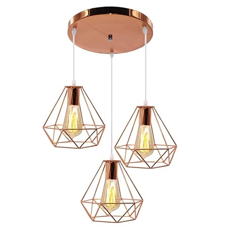 lamparas de techo oro rosa lamparas