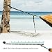 Cambond 2 in 1 Large Camping Hammock with Net, Lightweight Portable Hanging Hammock with Tree Straps Parachute Nylon Outdoor Hammock Tent Bed for Backpacking Hiking Beach Fishing Backyard