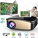 Wireless WiFi Projector,Weton Portable Mini LED Video Projector Full HD 1080P Home Theater Movie Projector with HDMI USB VGA SD AV for Home Cinema Xbox ONE 130'' Max Display (C6-Upgraded)