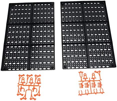 100x66cm 2pcs Durable Garage Workshop Warehouse Tool Hanger Storage Board Wall Mounted Panels Pegboard Home Shelves