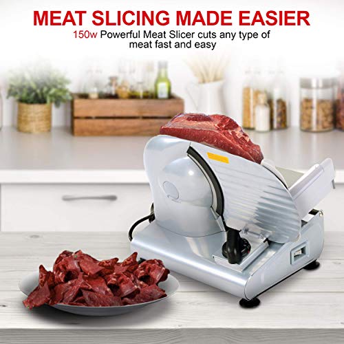 Kitchener Meat Slicer for Deli Cuts, Bread, & Cheese, Electric, 9" in