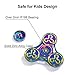 Opard Tri Rainbow Fidget Spinner R188 Central Bearing Colorful for Child and Adult (Zinc Alloy Engraving Colorful New)