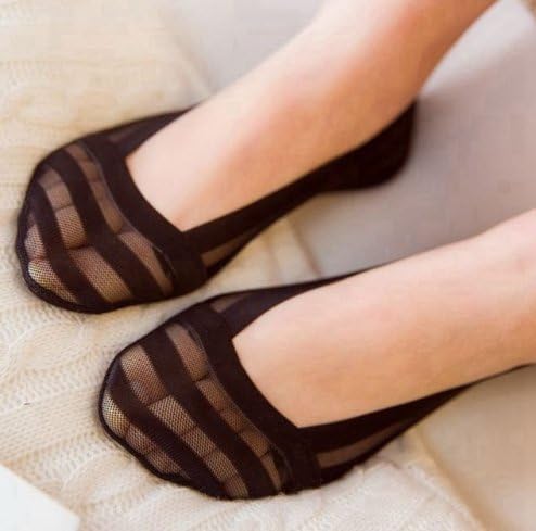 Women No Show Lace non-skid Antiskid Low Cut Invisible Socks ( pack of 5 )