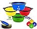 Collapsible Dog Bowls - Dishwasher Safe Food Grade Silicone Portable Pet Bowls