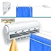 .Gideon Indoor 4-Line Laundry Retractable Clothesline - Wall Mounted Clothes Dryer with 4 Bonus Hanging Hooks - Instantly Adds 40 Feet of Drying Rack Space - 10 Free Clothespins Included [UPGRADED]