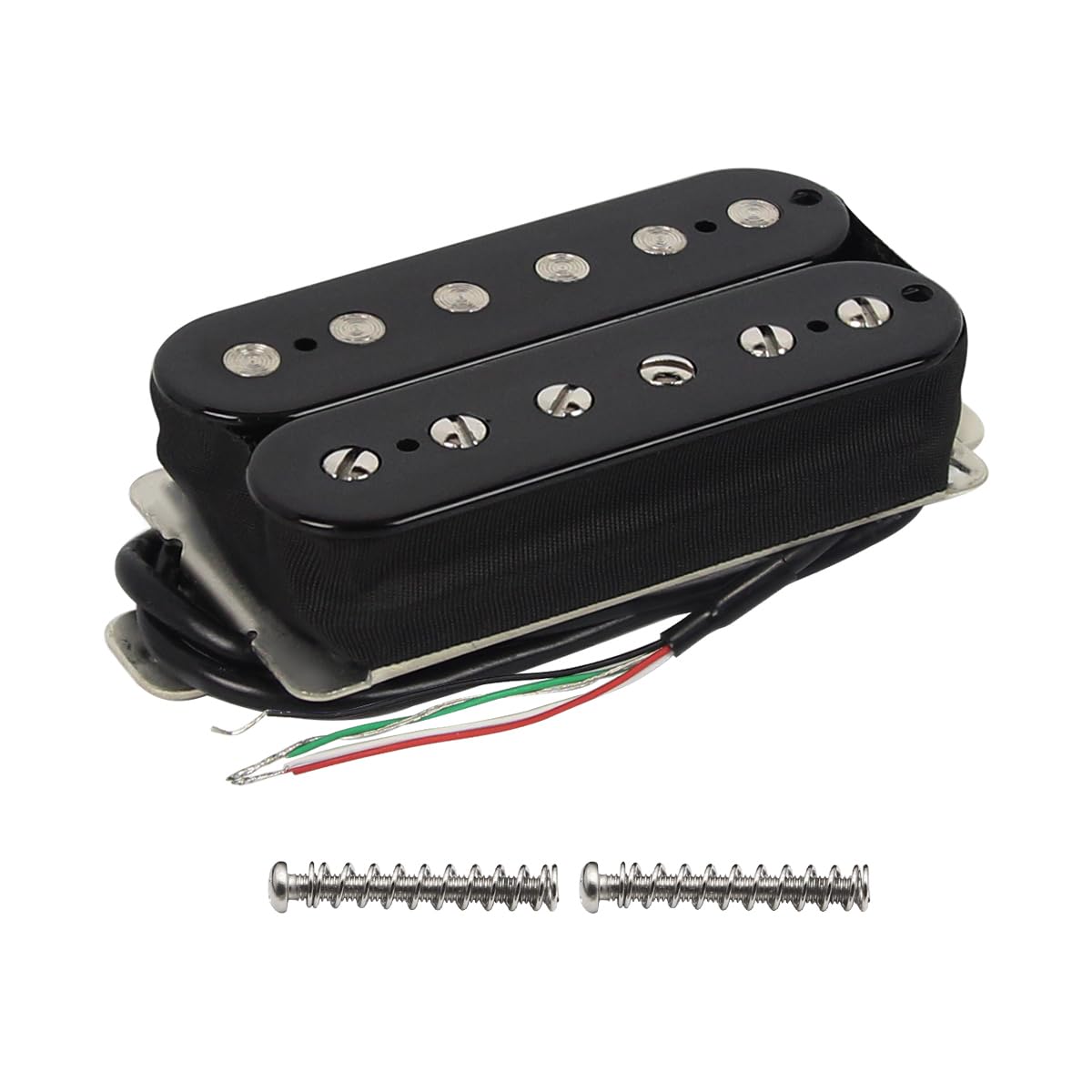 FLEOR Alnico 2 Humbucker Pickup 8-9K Electric Guitar Pickup Bridge Humbucker, Black