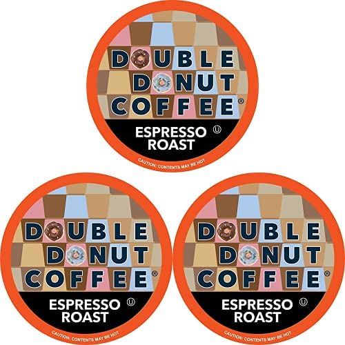 Double Donut Coffee Espresso Roast Blend in Recyclable Single Serve