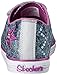 Skechers Kids Chit Chat Light-Up Sneaker (Toddler/Little Kid),Denim/Purple,