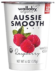 Image of Wallaby Organic Aussie Smooth Whole Milk Yogurt, Raspberry, 6oz