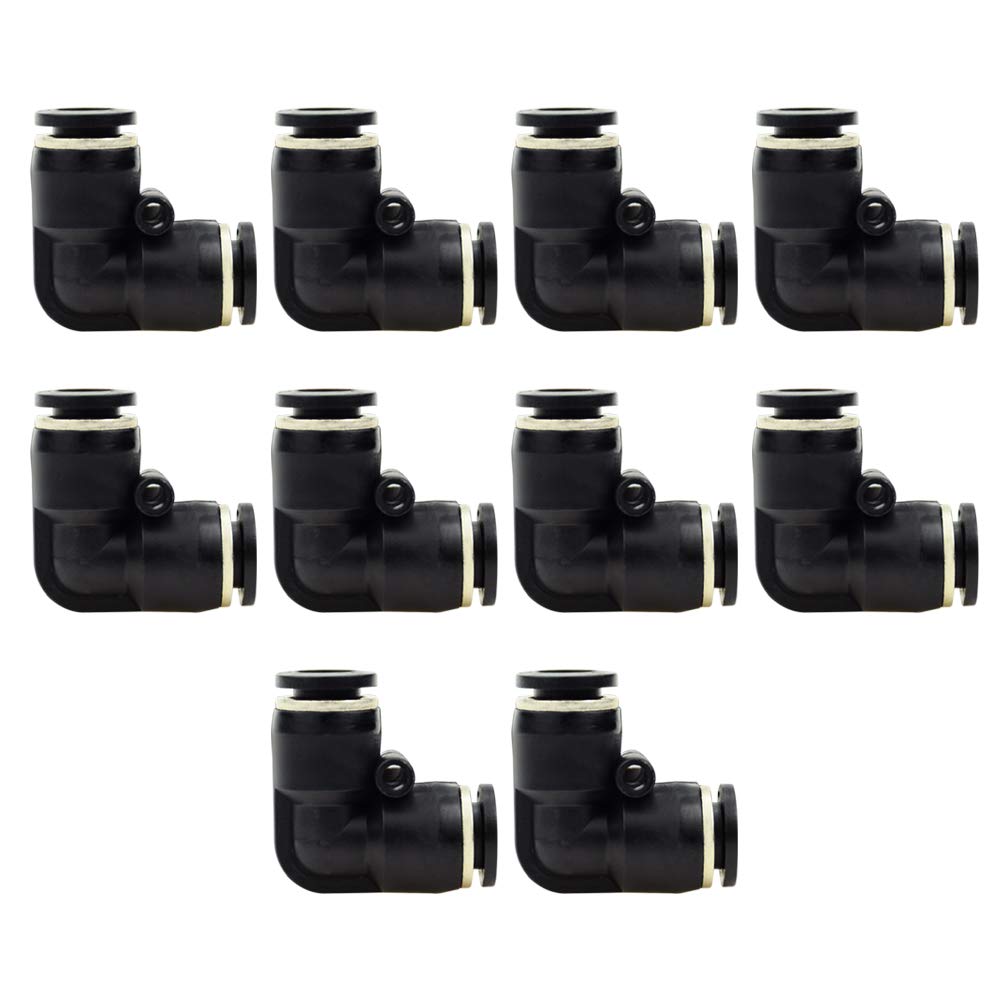 Photo 1 of Beduan Push to Connect Fitting Elbow, 3/8" Tube OD x 3/8“ Tube OD Pneumatic 90 Degree Elbow Adapter Push Lock Fitting (Pack of 10 ?
