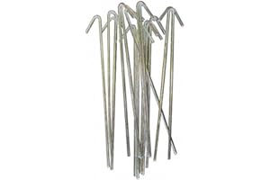 Ozark Fence - 9 Gauge Heavy Duty Chain Link Wire Ties - Hooked Alumuminum Wire Ties for Chain Link Fence - Ties Chain Link Fabric to Posts and Rails (Aluminum, 8-1/4" - 100 Pack)