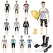 SOTOGO 56 Pieces Doll Clothes and Accessories for 11.5 Inch Girl Boy Doll Clothes Different Occasions Include 20 Sets Handmade Doll Dresses/Casual Clothes/Swimsuit/Sportswear and 18 Pairs Shoes