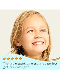 Pendientes de perlas para mujer   Raras perlas cultivadas AAA Akoya   Pendientes de oro blanco o amarillo de 14 quilates   Tamaños de 3 a 0.354 in