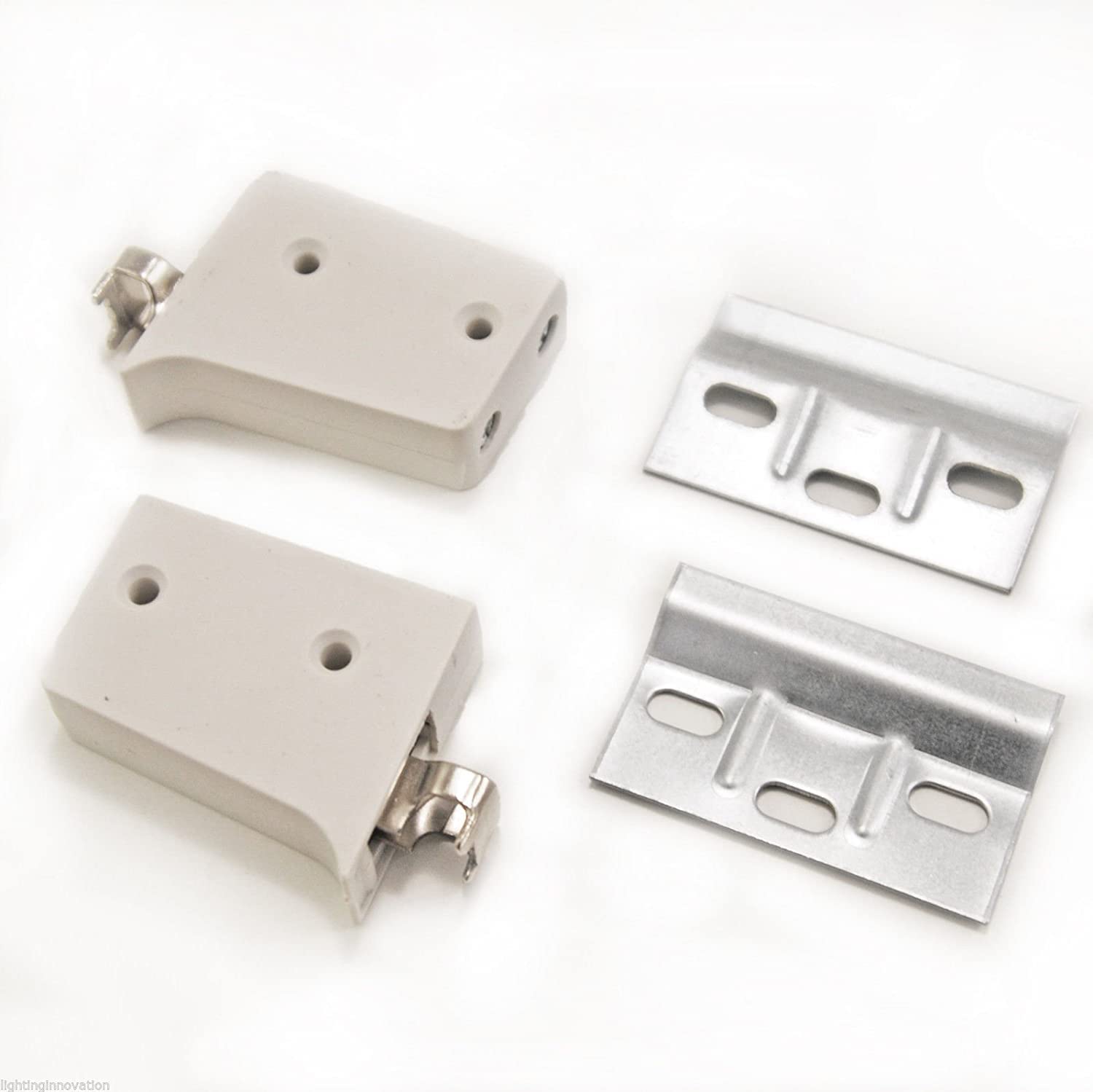 Merriway BH07322 (50 Pcs) Kitchen Wall Cabinet Cupboard Brackets Hanging Kits - Pack of 50 Kits