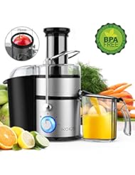 KOIOS Centrifugal Juicer Machines, Juice Extractor with Big Mouth 3â€ Feed Chute, 304 Stainless-steel Filter, High Juice yield, Easy to Clean&100% BPA-Free, 1200W&Powerful, Dishwasher Safe, Included Brush