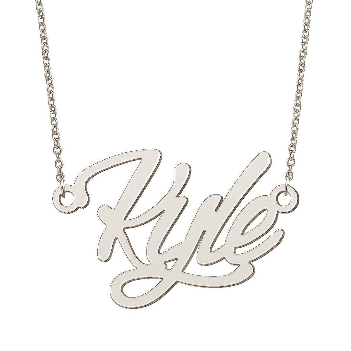 BYBWBL Kyle Name Pendant Necklace Silver Color