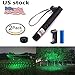 WORD GX 2 Pack Tactical Green Hunting Rifle Scope Sight Laser Pen, Demo Remote Pen Pointer Projector Travel Outdoor Flashlight, LED Interactive Baton Funny Laser Toy