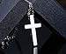 VNOX Womens Mens Stainless Steel Simple Cross Pendant Necklace for Christian Jesus Lord Prayer