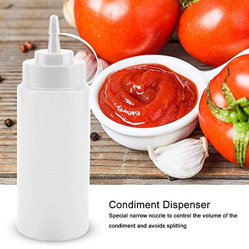 10 Pack 12 Oz Condiment Squeeze Bottles,Plastic Squeeze Squirt