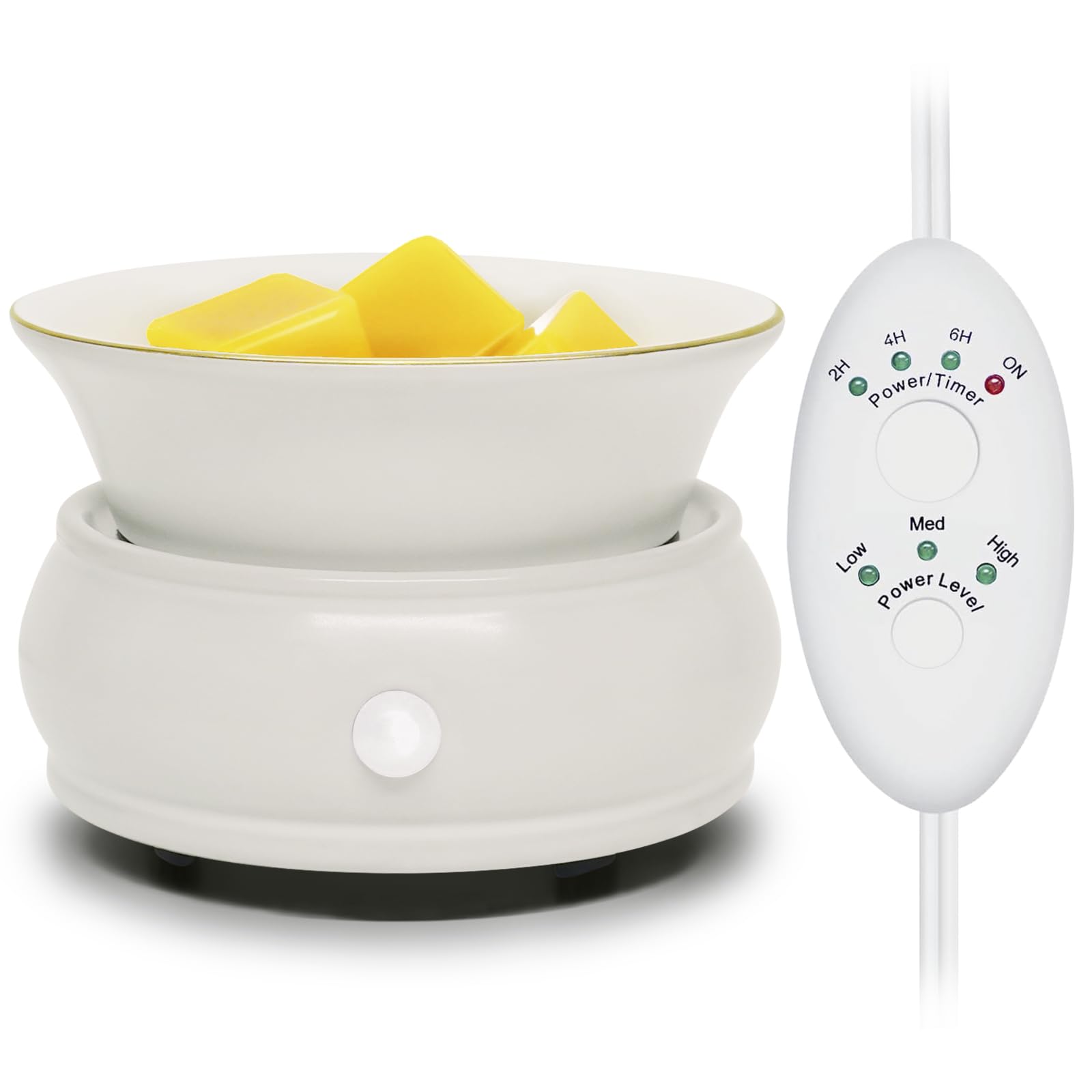 Photo 1 of Wax Melter Candle Warmer with Timer - Ceramic Electric Scented Wax Melts Warmer 4-in-1 Candle Wax Burner Melter Timer Adjust Fragrance Intensity Auto Shut Off for Home Office Bedroom Gift & Decor