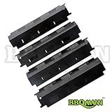 BBQMANN JI531 (4-pack) Porcelain Steel Heat Plate, Heat Shield, Heat Tent, and Flavorizer Bar Replacement for Select Gas Grill Models by Charbroil, Grill King and Others