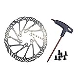 Tfwadmx Mountain Bike Rotors Bicycle Brake Disc 160/180mm Stainless Steel Rotors with Wrench