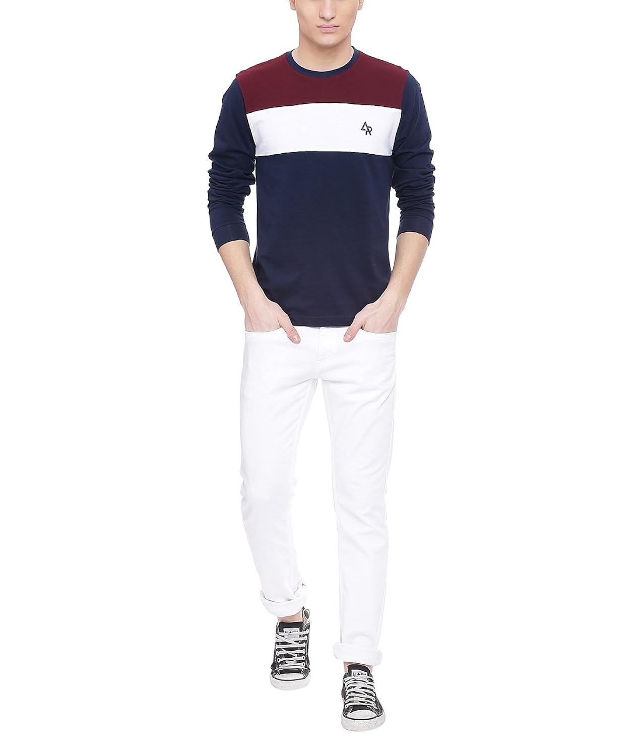 adro men's cotton full sleeve t-shirt