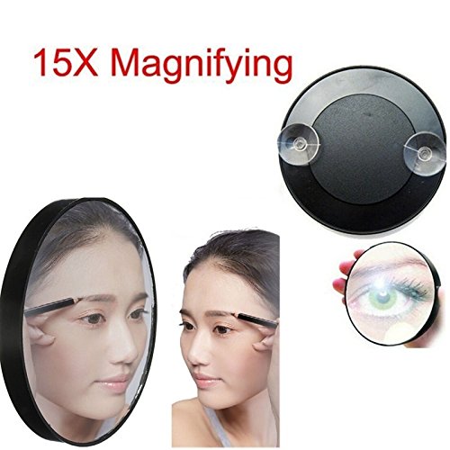 Msmask 15X Magnifying Mirror 3.5" Suction Cup Women Makeup Face Bathroom Home - Thumbnail 7