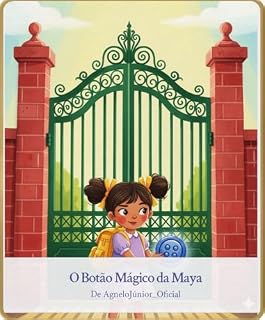 Livro Maya e o Botão Mágico: Uma Aventura de Coragem!
