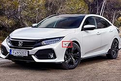 RZGMTSPT 2x Black Smoked Lens Front Bumper LED Side