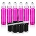 Fiery Youth Rose Glass Essential Oil Roller Bottles ,Useful for Aromatherapy PerfumesAand Lip Balms, 6 Bottle Set,10ml，Glass Roll on Bottle (0.5 ml Dropper included)