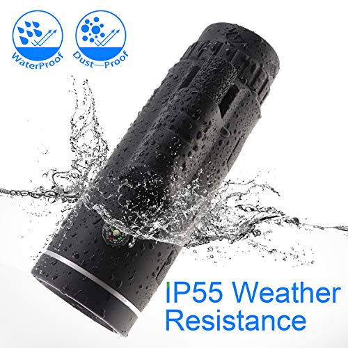 Qhui Monocular Telescope 40x60 with Extendable Tripod and Smartphone Adapter Waterproof Fogproof Low Light Version High Powered HD BAK4 Prism FMC Lens for Bird Watching, Hunting, Camping, Travelling - Thumbnail 5