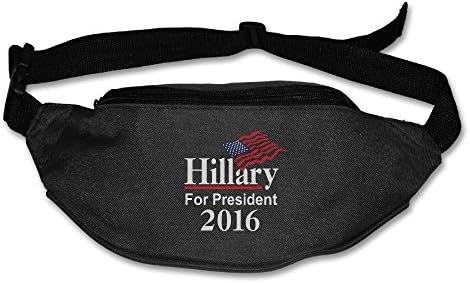 Hillary For President 2016 Running Pocket Waist Pack Bag Black One Size