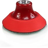 Chemical Guys TORQ R5 Rotary Backing Plate with Hyper Flex Technology, Red (3 Inch)