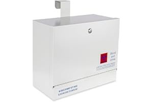 POCHAR Stainless Steel Specimen Lock Box - Over-the-Door Hanging Specimen Drop Box for Labs, Clinics, and Medical Offices - Lockable Specimen Collection Boxes for Specimen Handling and Storage