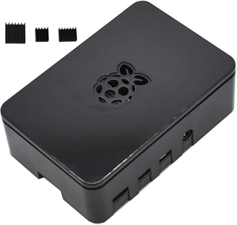 Paperllong® Caja de carcasa ABS Case Armor Shell V4 actualizada con disipadores de calor para Raspberry Pi 4B Negro/Blanco/Transparente