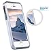 iPhone SE Case, iPhone 5S Case, iPhone 5 Case, ULAK Slim Dual Layer Protection Case Shock Absorbing Hard Rugged Ultra Protective Back Rubber Cover with Impact Protection(Silver+Gray)