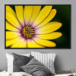 signwin Framed Canvas Wall Art Blooming Closeup Botanical...