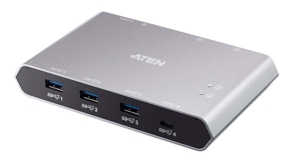 ATEN 2-Port USB-C Gen 2 Sharing Switch with Power Pass-through | US3342 UK | #1 KVM Market Leader