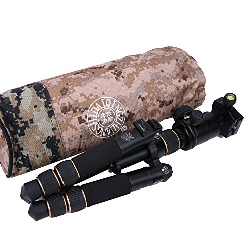 Beaspire Portable Camera Travel Tripod Folding Monopod with 360 Degree Ball Head for Canon Nikon Sony DSLR Cameras,Smartphones
