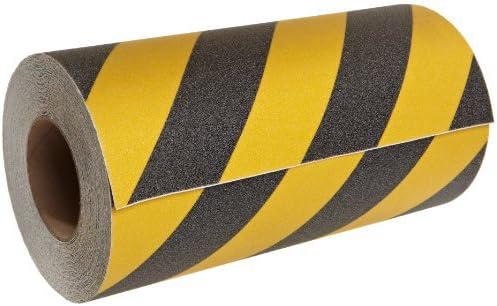 Jessup Safety Track 3360 Commercial Grade Non-Slip High Traction Safety Tape (60-Grit, Yellow and Black Stripes, 12-Inch x 60-Foot Roll) by Safety Track